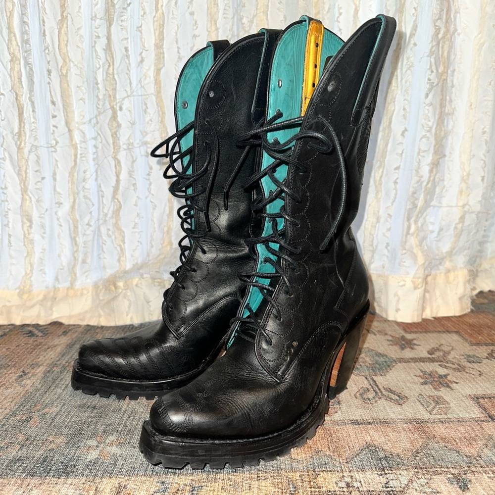Pskaufman Crescent Lace-up Eastern Boot (custom)